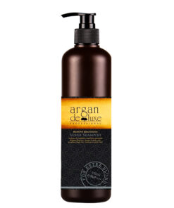 Shampoo Argan De luxe  cabellos plateados  de 500 ml.
