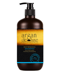 Shampoo Argan De luxe Menta Refrescante  300 ml.