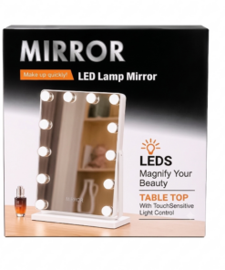 Espejo LED  de mesa Rectangular Maquillaje con Bombillas