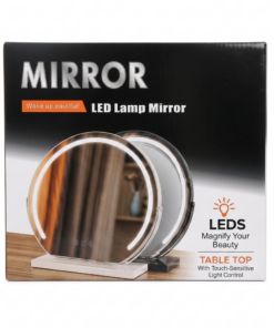 Espejo LED  de mesa Circular Maquillaje con Bombillas